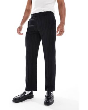 ASOS Straight Leg Suit Trousers - Black
