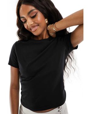 NA-KD Camiseta Corta Negra De X Chloe Monchamp - Negro