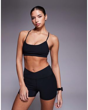4505 Micro Rib Wrap Waist 3 Inch Booty Short - Blue