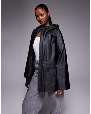 Barbour Chaqueta Negra Impermeable Jourdaine De - Azul