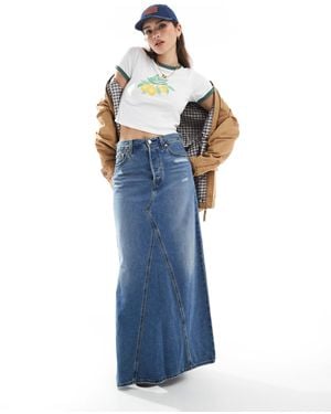 Levi's Icon Denim Midi Skirt - Blue