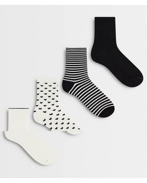 Lindex 4 Pack Socks - White