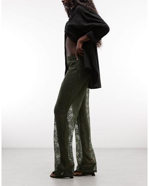 ASOS Spitzenhose mit weitem bein - Weiß