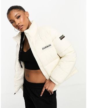 Napapijri Chaqueta De Plumas Impermeable Box De -Blanco - Neutro