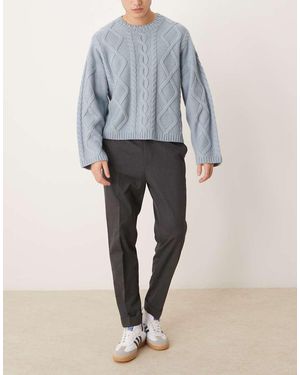 ASOS Smart Tapered Trousers - Grey