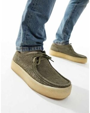 Clarks Wallabee Cupsole Shoes - Blue