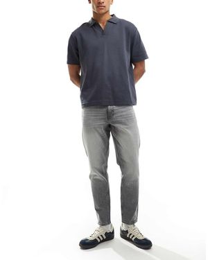 ASOS Vaqueros Lavado De Corte Tapered De - Azul