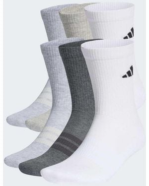adidas Originals Cushioned Crew Socks 6 Pair Pack - Grey