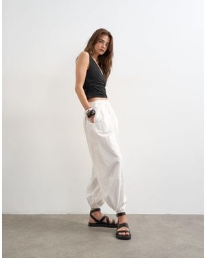 TOPSHOP Balloon Trouser - White