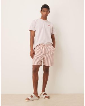 New Look Pull On Linen Shorts - Natural