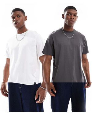 Pull&Bear 2 Pack T-Shirts - Blue
