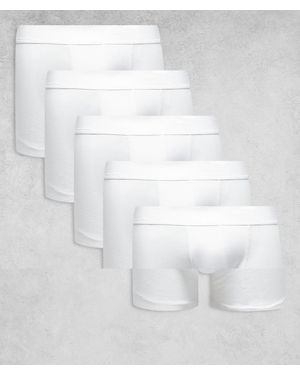 New Look Pack De 5 Calzoncillos Blancos De