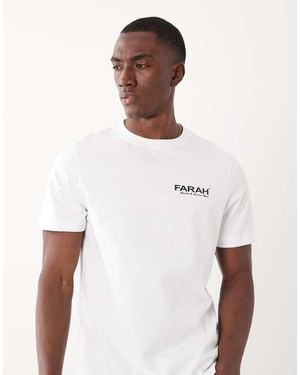 Farah Clissold Graphic Logo T-shirt - White