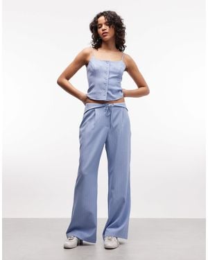 Collusion Fit And Flare Pants - Blue