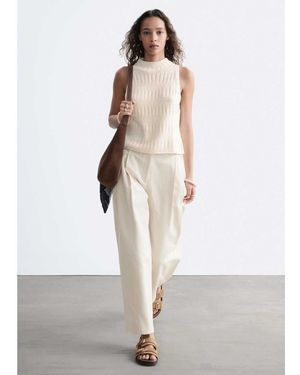 & Other Stories Balloon Trouser - White