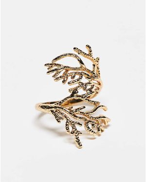 ASOS Ring Met Koraal-Ontwerp - Wit