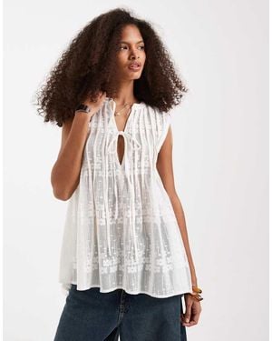 Free People Moon Magic Boho Tunic - White