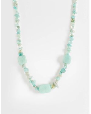 Mango Beaded Necklace - Blue
