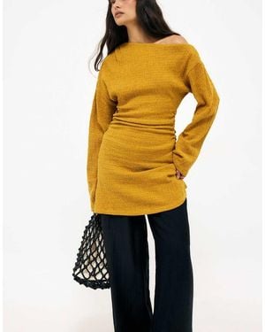 NA-KD Long Sleeve Mini Dress - Metallic