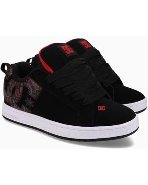 DC Shoes Court Graffik Leather Trainers - Black