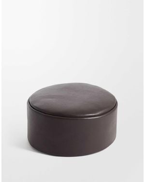 ASOS – pillbox-hut aus leder - Grau