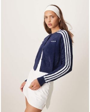 adidas Originals Gilet en maille duveteuse - Bleu