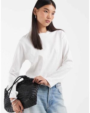 JJXX Boxy T-Shirt Met Lange Mouwen - Wit