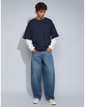Only & Sons Kayce Barrel Fit Jeans - Blue
