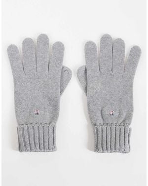GANT Guantes De Mezcla De Algodón En Gris