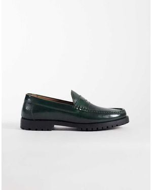 ASOS Penny Loafers - Green