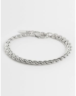 ASOS Braided Rope Chain Bracelet - Metallic