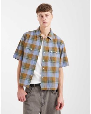Levi's Short Sleeve Boxy Western Shirt - Blue