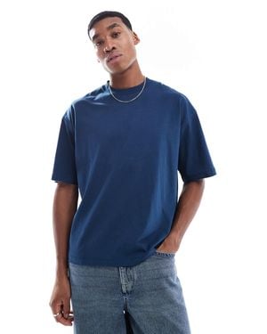 Bershka Oversized T-shirt - Blue
