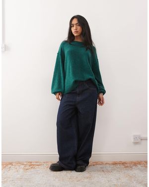 Weekday – pullover aus wollmix - Grün
