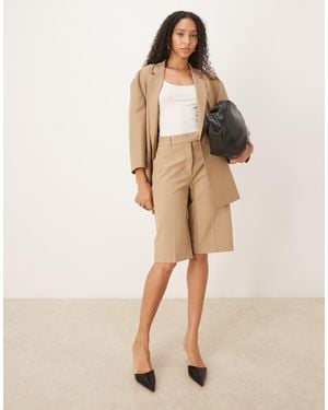ASOS Pantalones De Sastre De Corte Culotte Depurado De - Neutro