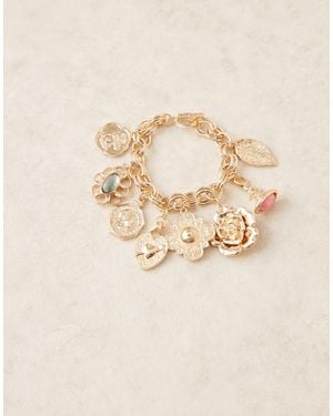 ASOS – es kettenarmband mit verschiedenen anhängern - Natur