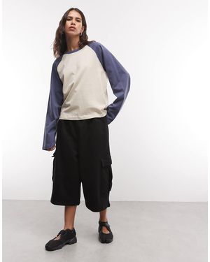 Collusion Borsa Cargo Nera Baggy Jort - Bianco