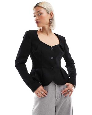 ASOS Peplum Blazer - Black