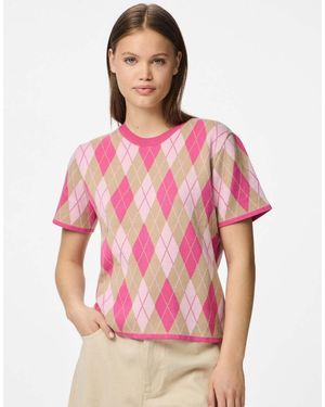 Pieces Top Tulle - Rosa