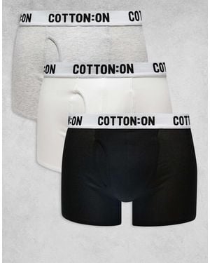 Cotton On 3 Pack Boxers - Gray