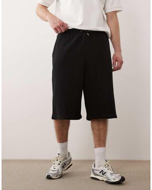 Jack & Jones Sweatshorts Met Lange Pasvorm - Zwart
