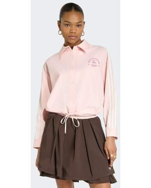 adidas Originals Maglia Sportiva A Maniche Lunghe - Rosa