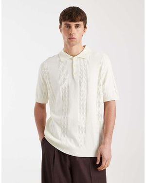 Redefined Rebel Griffin Knit Polo Top - White