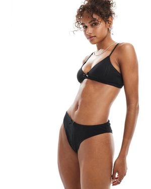 The Frolic Exclusivité - - culotte d'ensemble taille basse en maille pointelle - Noir