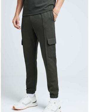 River Island Slim Fit Smart Cargo Joggers - Black