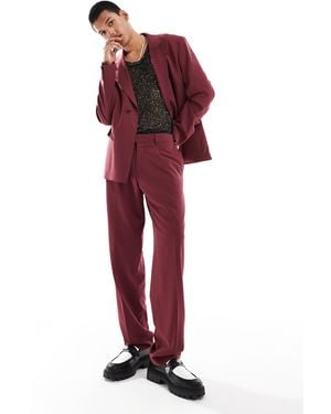 Viggo – oversize-anzugjackett - Rot