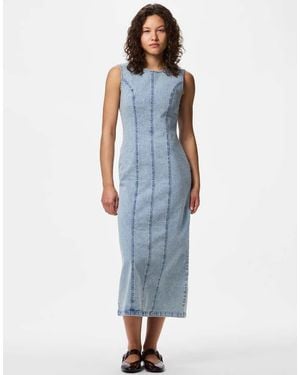 Pieces Midi Dress - Blue