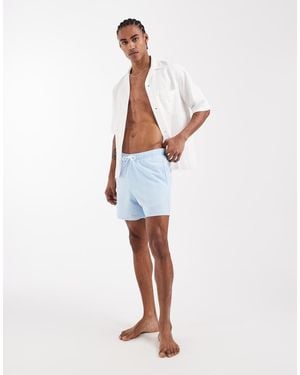 Hollister Seersucker Swim Shorts - White