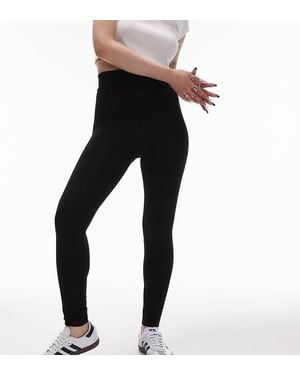 Topshop Unique High Waisted Legging - Black