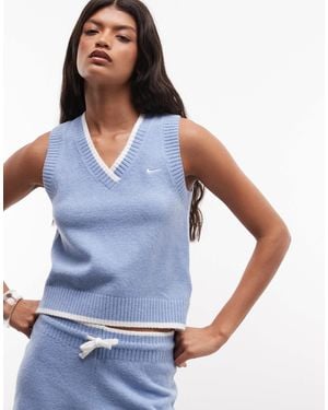 Nike Strickweste - Blau